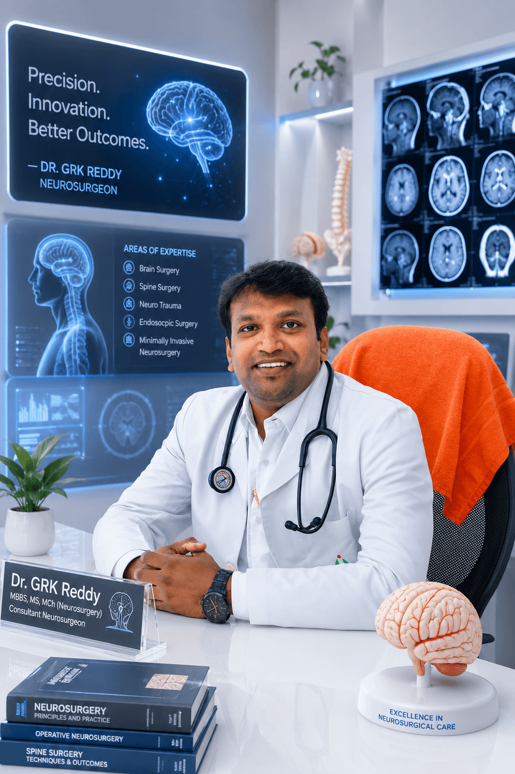Dr. GRK Reddy in consultation at Suraksha Hospital, Khammam